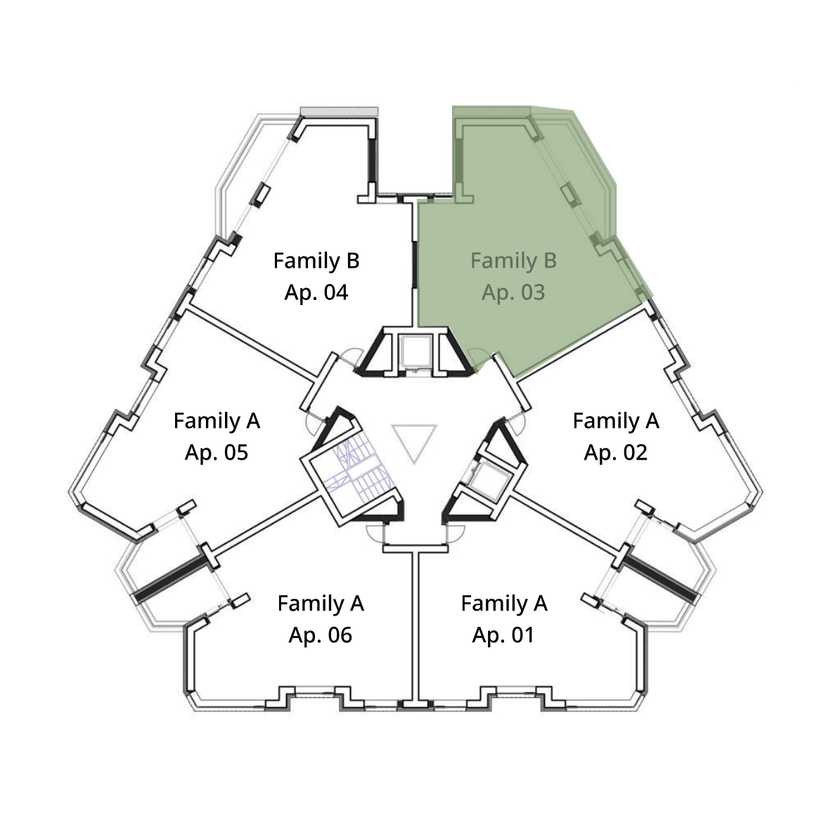 Plan apartament C1-A-103