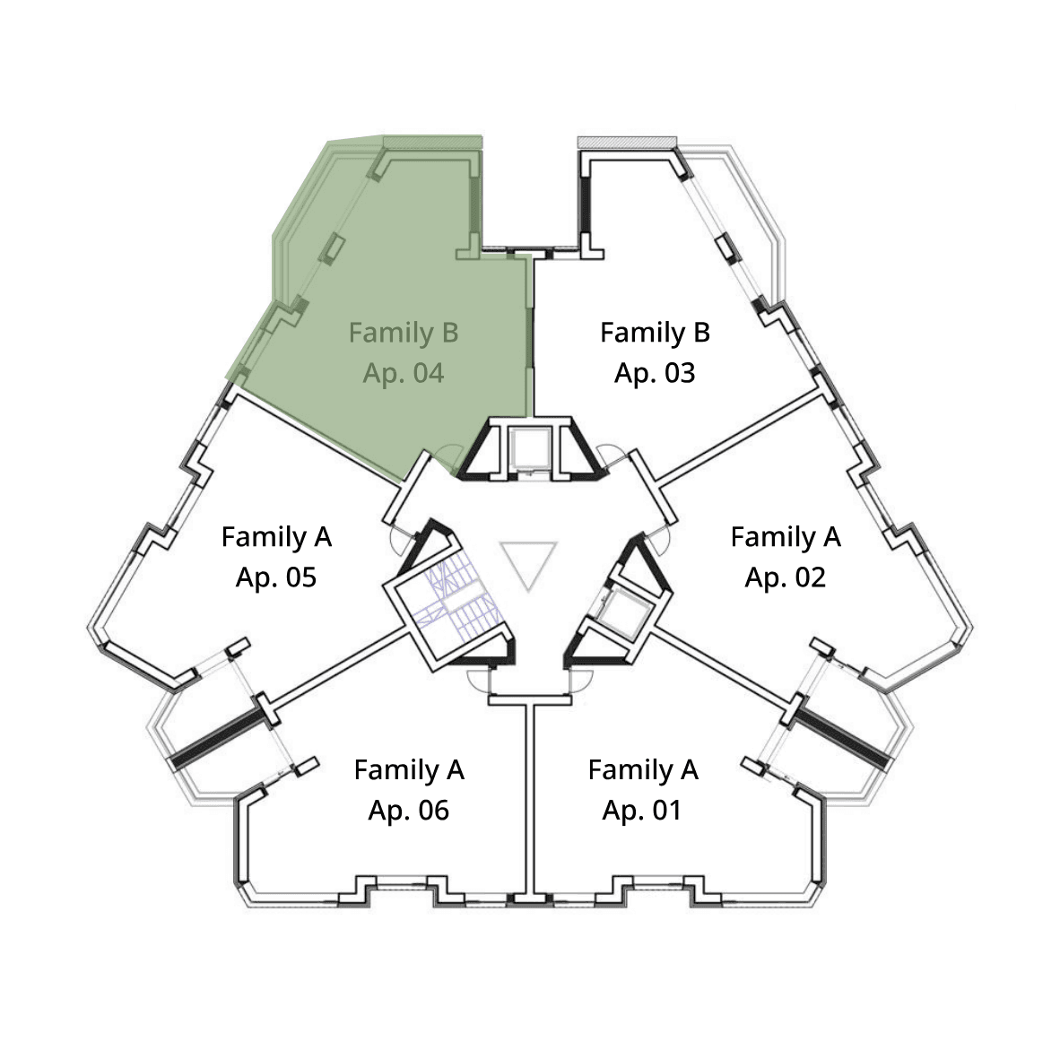 Plan apartament C1-A-104